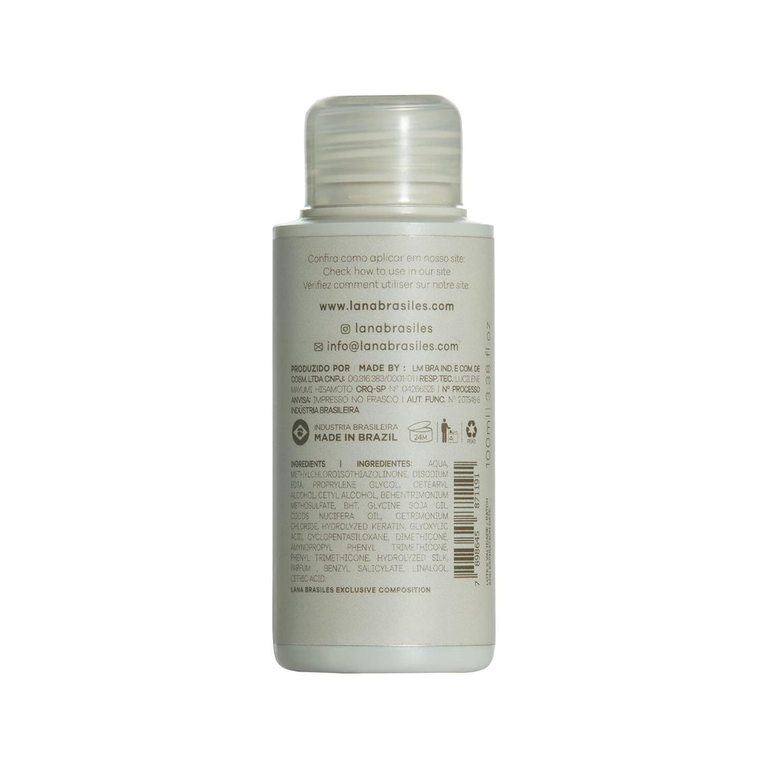 Lana Brasiles - Mini Forest Protein Smoothing Hair Treatment - All Hair Types -100 ml / 3.38 fl.oz.