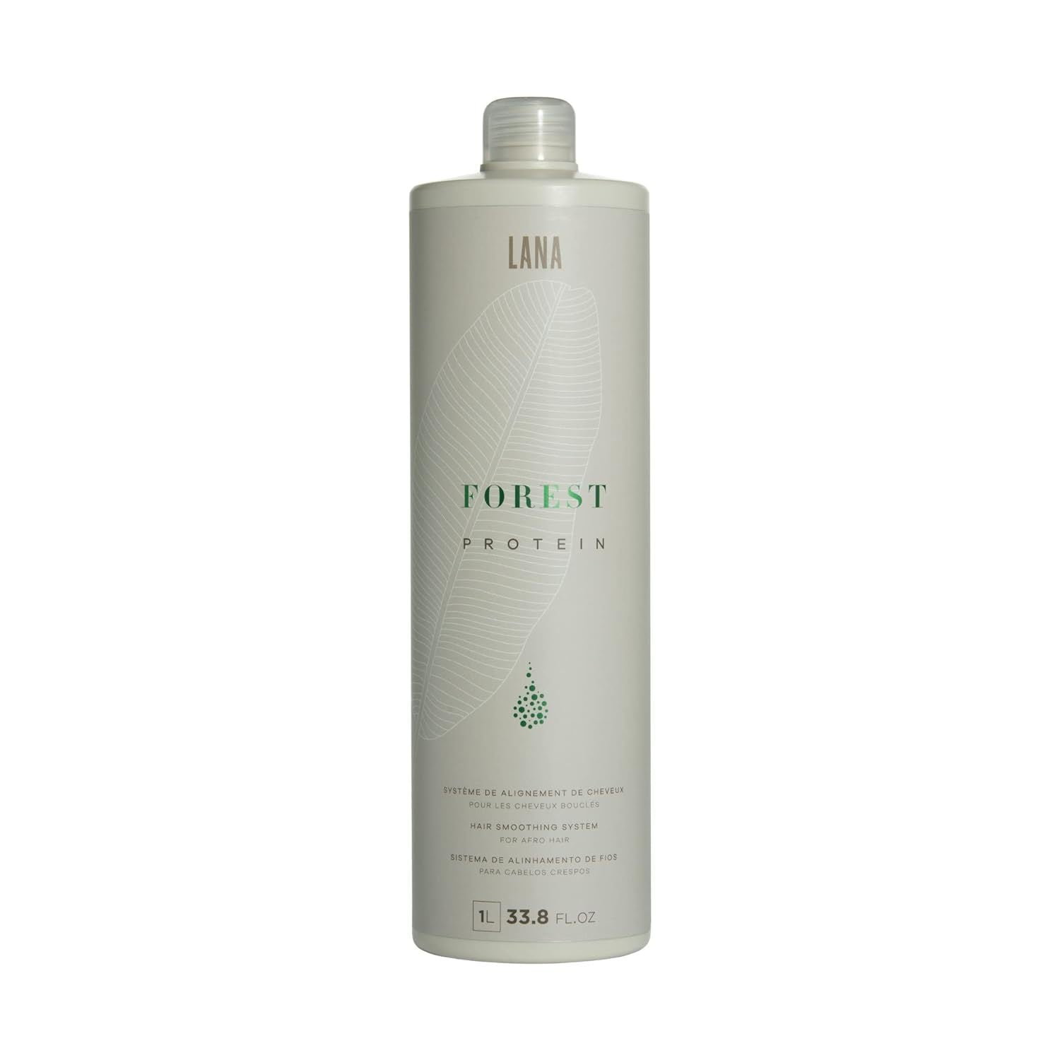 Lana Brasiles | Forest Protein Smoothing Hair Treatment For Afro Hair | Intense And Shiny Smooth Hair | 1000 ml / 33.8 fl.oz.