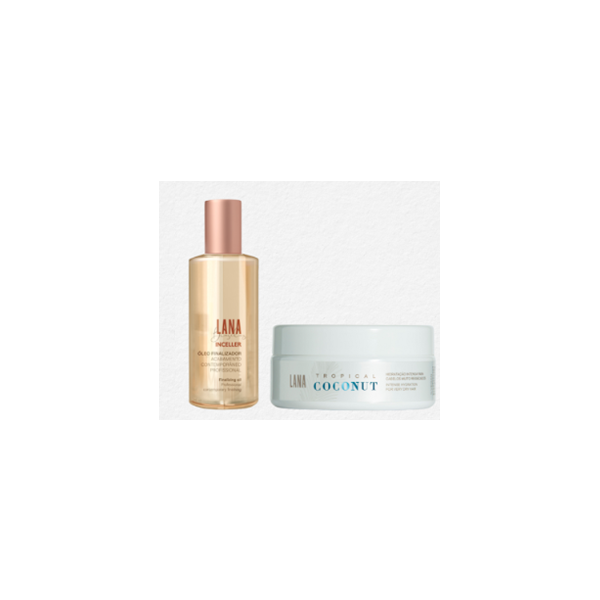 Lana Brasiles Contemporary Hydration Kit – Coconut Mask 200g + Inceller Oil 60ml