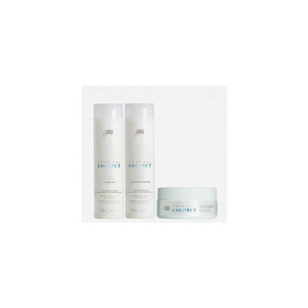 Lana Brasiles, Tropical Coconut Home Care Kit, 2x250ml + 200g