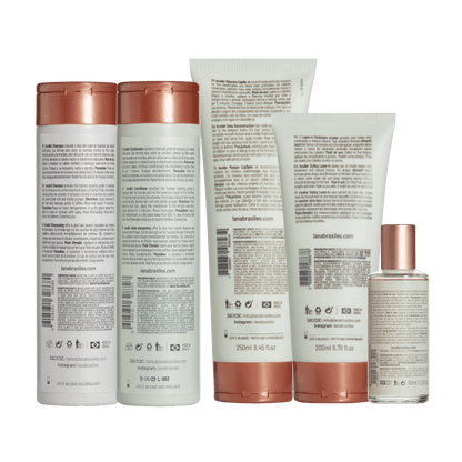 Kit Inceller Shampoo and Conditioner 250ml + Mask 250ml + Leave-In 200ml + Finishing Oil 60ml