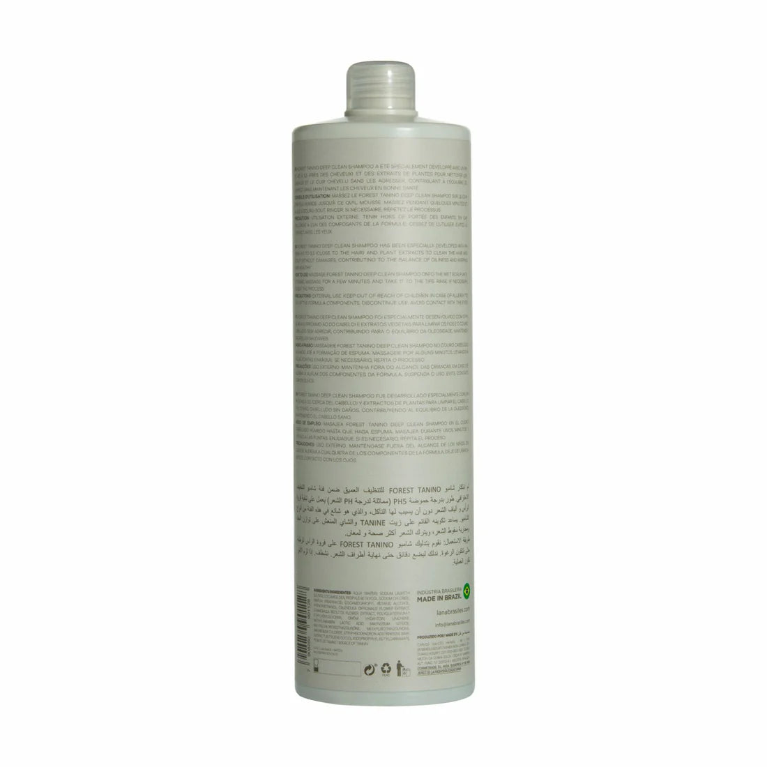 Lana Brasiles | Forest Tanino Deep Clean Shampoo | Repair And Shine | 1000 ml / 33.8 fl.oz