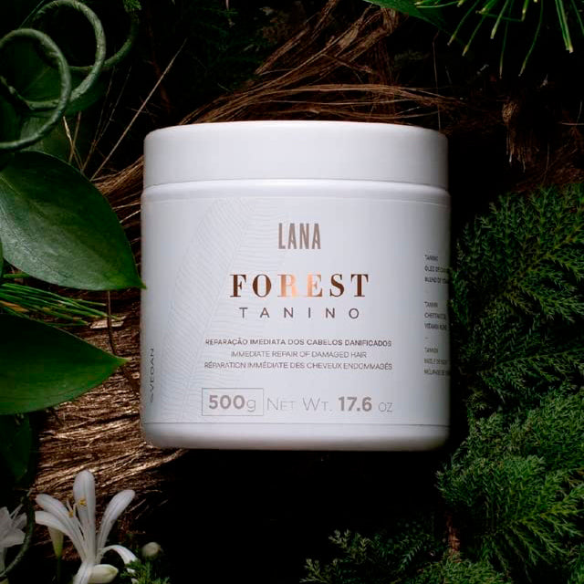 Lana Brasiles | Forest Tanino Repair Mask | Immediate Repair Of Damaged Hair | (500 gr / 17.6 oz.)