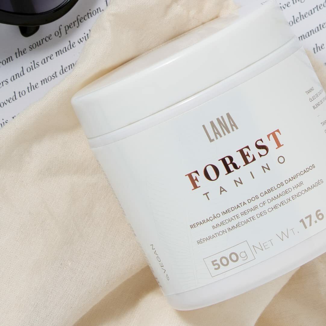 Lana Brasiles | Forest Tanino Repair Mask | Immediate Repair Of Damaged Hair | (500 gr / 17.6 oz.)