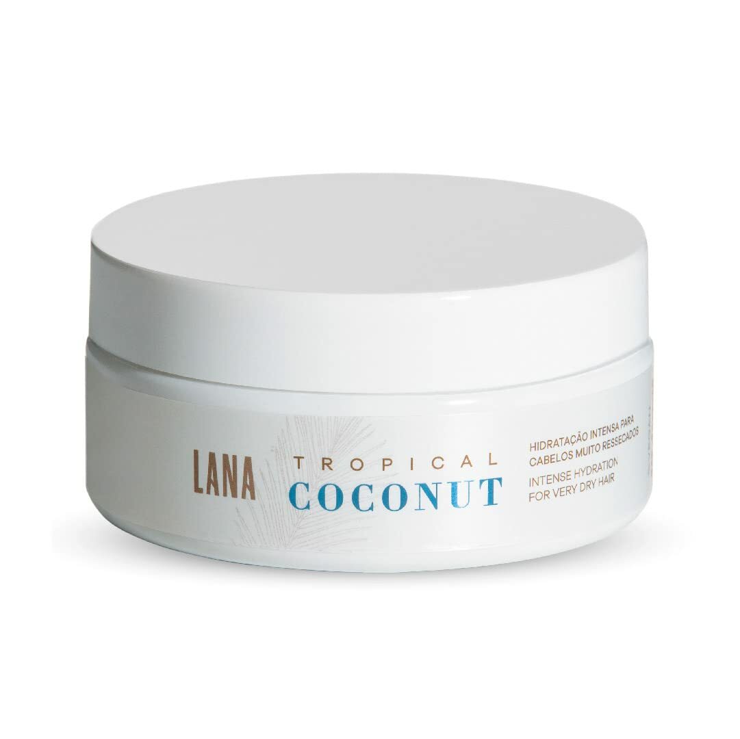 Lana Brasiles | Tropical Coconut Mask | Intense Hydration For Very Dry Hair | (200 gr / 7.05 oz.)