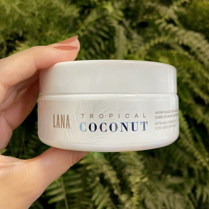 Lana Brasiles | Tropical Coconut Mask | Intense Hydration For Very Dry Hair | (200 gr / 7.05 oz.)