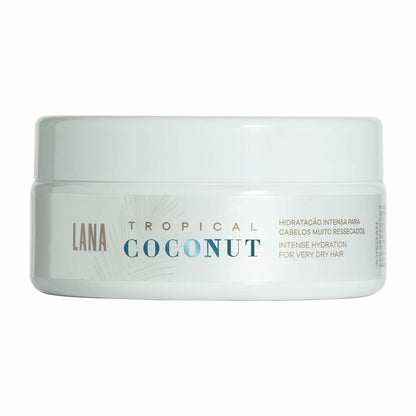 Lana Brasiles | Tropical Coconut Mask | Intense Hydration For Very Dry Hair | (200 gr / 7.05 oz.)